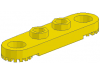 LEGO Technic Plaat 1 x 4 with Toothed Ends, geel