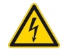 Waarschuwingspictogram - Gevaarlijke elektrische spanning - 1