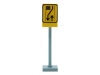 LEGO Verkehr Schild - Umleitung - stopp für Gegenverkehr (R)