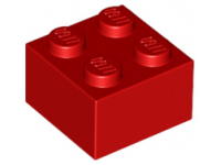 LEGO Bouwsteen 2 x 2, rood