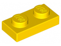 LEGO Plaatje 1 x 2, geel