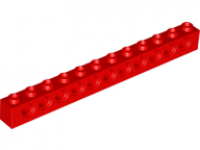 LEGO Technic Steen 1 x 12, rood