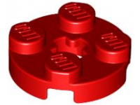 LEGO Plaatje 2 x 2 rond, rood