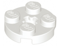 LEGO Plaatje 2 x 2 rond, wit