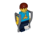 LEGO MiniFig LOTUS Slachtoffer 5, Voetletsel en krukken