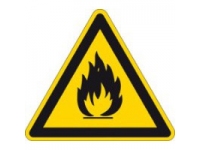 Waarschuwingspictogram (sticker) - Brandgevaar/ontvlambare stof.