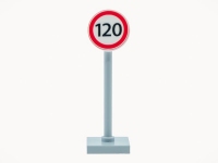 LEGO Verkeersbord - Maximum snelheid 120 km/u