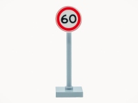 LEGO Verkeersbord - Maximum snelheid 60 km/u