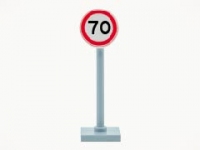 LEGO Verkeersbord - Maximum snelheid 70 km/u