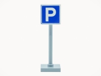 LEGO Verkehr Schild - Parkplatz