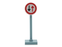 LEGO Verkeersbord - Stop voor tegemoetkomend verkeer