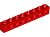 LEGO Technic Brick 1 x 8, red
