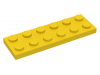 LEGO Plaatje 2 x 6, geel