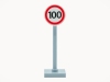 LEGO Verkehr Schild - Max. 100 km/st