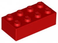 LEGO Brick 2 x 4, red
