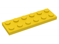 LEGO Plaatje 2 x 6, geel