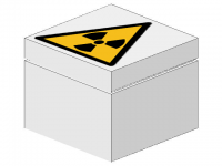 LEGO BHV Sign [warning Radioactive materials]