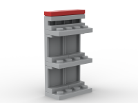 LEGO BHV Winkelinrichting: Muurstelling 1 [leeg]