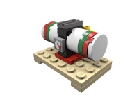 LEGO BHV Cargo: Pallet mit Gas Zylinder