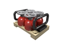 LEGO BHV Transport: Pallet met gasflessen