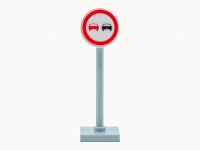 LEGO Verkehr Schild - Überholverbot