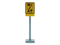 LEGO Verkehr Schild - Umleitung - stopp für Gegenverkehr (R)
